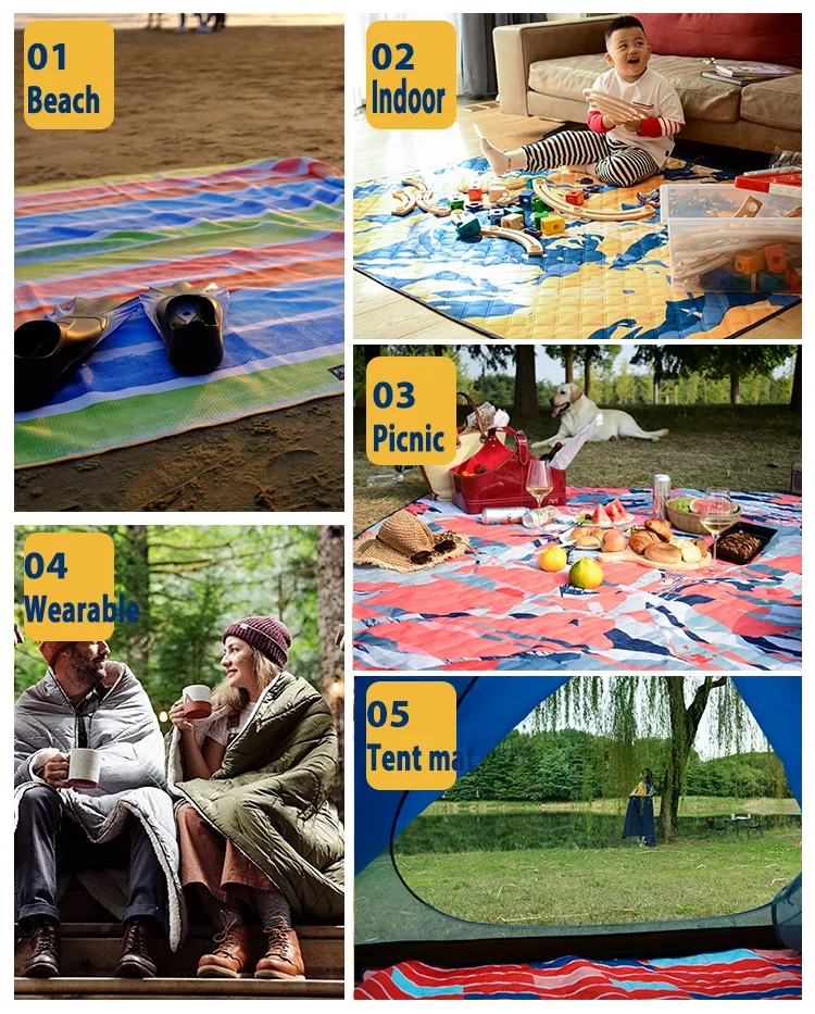 Outdoor Picnic Rug Extra Large Sand Proof Beach Blanket